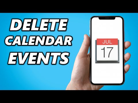 How to Delete Calendar Events on iPhone!