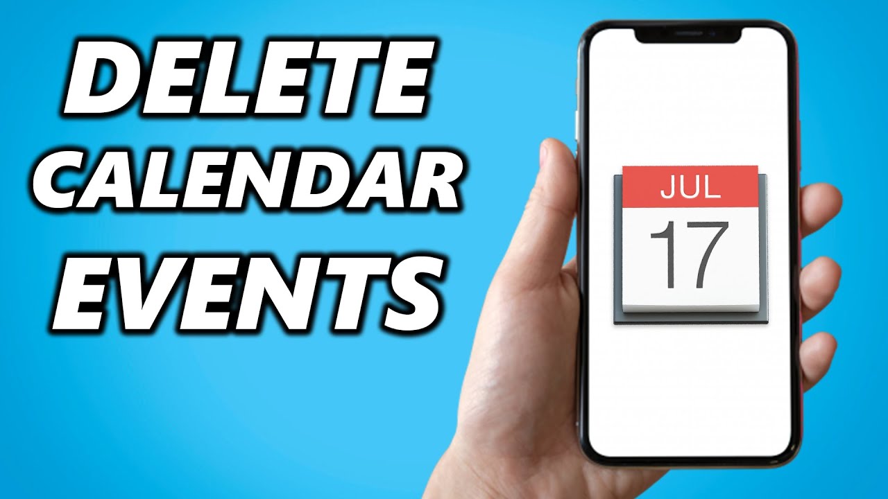 How to Delete Calendar Events on iPhone! YouTube