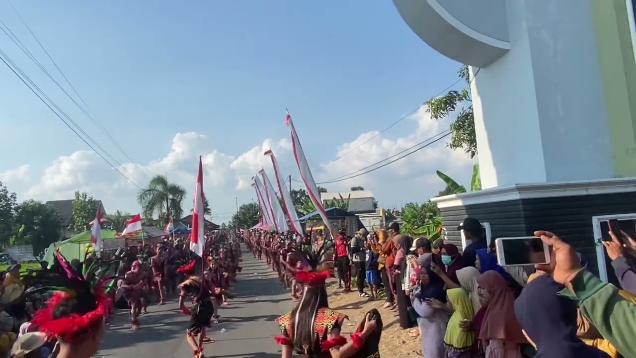 Koreografi 🛑 “spirit of papua” pemuda pemudi RW05 || karnaval desa klotok 2023