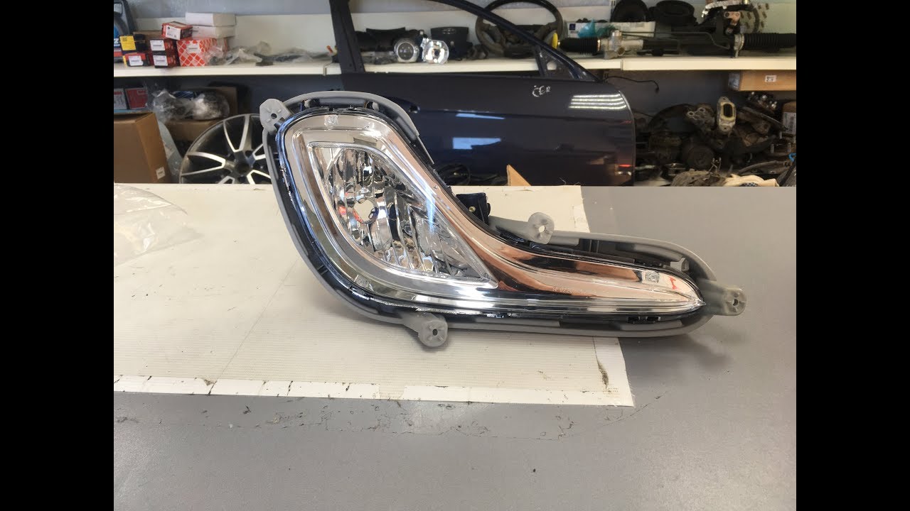 Обзор противотуманных фар на Хендай Солярис - YouTube