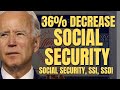 36% DECREASE For Social Security Beneficiaries | Social Security, SSI, SSDI Payments