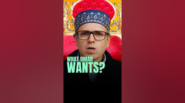 Does Omar Abdullah Wants To Be Chief Minister Again? #kashmir #omarabdullah