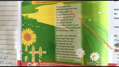 Afaq sun series english class 7th unit 6 Imtiaz Memorial Academy Khairpur