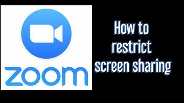 How to restrict the participants from sharing their screen on a Zoom meeting