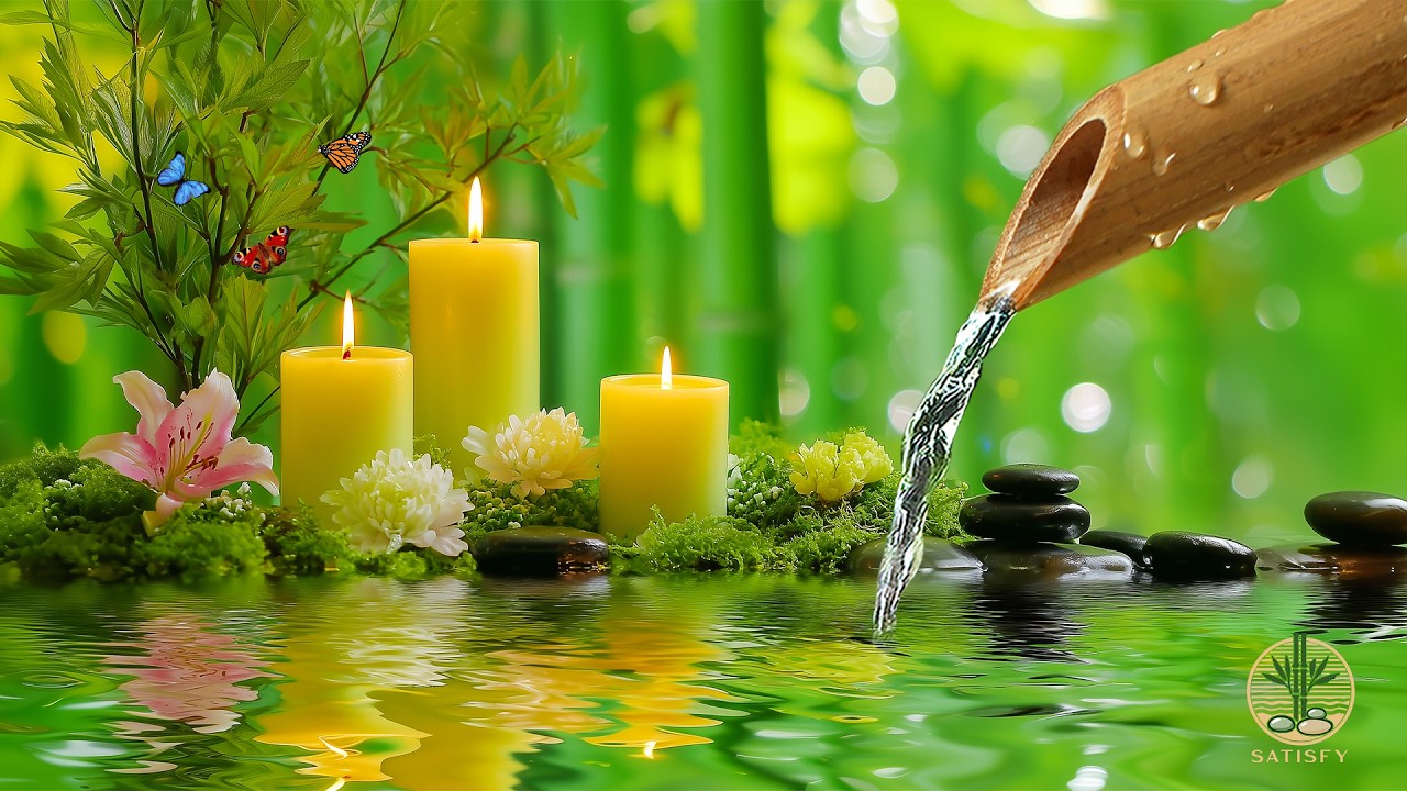 Relaxing Deep Sleep Music 🌿 Water Sounds and Calming Music Relieves Stress, Spa & Massage Music