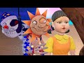 FNAF Sun & Moon In The Squid Game | ACGame Animations