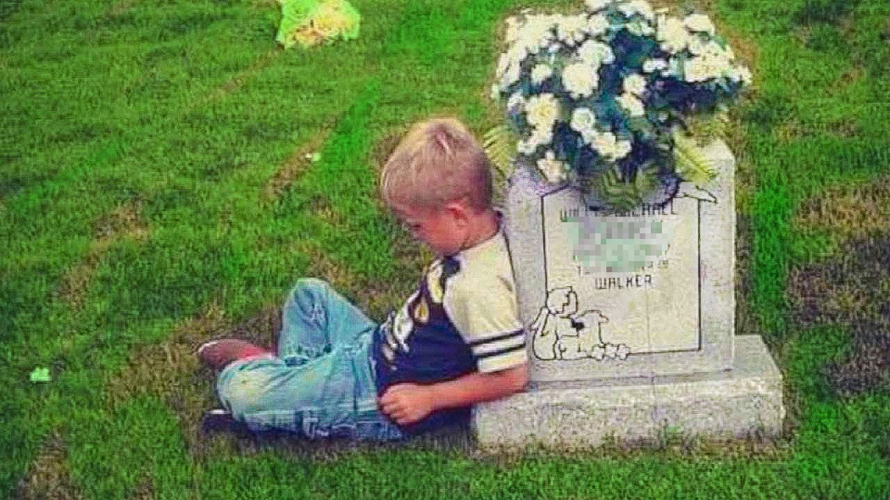 Grieving Widower Visits Wife’s Fresh Grave and Sees Little Boy There, ‘This Is My Mom’ Boy Says
