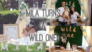 First Birthday Party | Mila turns a WILD ONE : Boho Theme