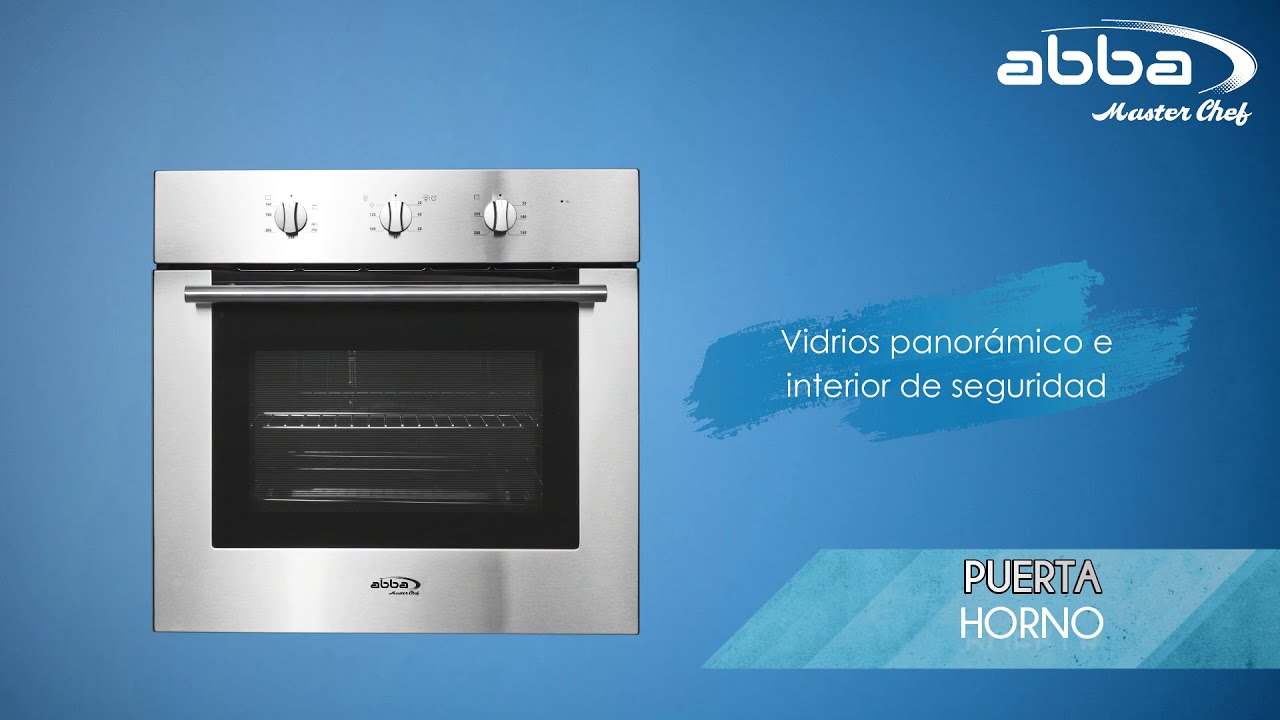 ExperienciaAbba\u200b\u200b\u200b\u200b\u200b\u200b Horno de empotrar a gas ABBA HEG65Q Gratinador|  Temporizador|Acero Inoxidable - YouTube