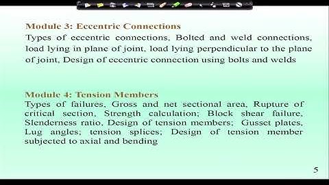 Design of Steel Structures Lecture video Limit State LSM