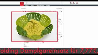 Schnäppchenbilliger Des Tages 08.04.25 - Joseph Joseph 45030 Bloom Folding Dampfgareinsatz.
