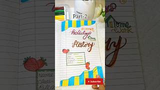 Summer Holidays Homework Front Page Ideas For All Subjects #frontpage #ytshorts #summer #holiday