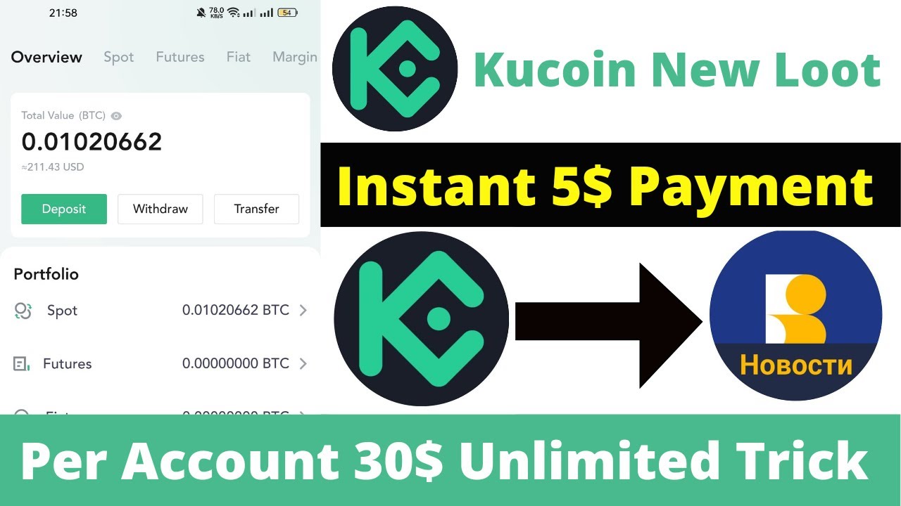 😲Kucoin New Loot । Instant 5$ Withdrawal Unlimited Trick। Bitbanker Airdrop।  Instant Payment Offer।