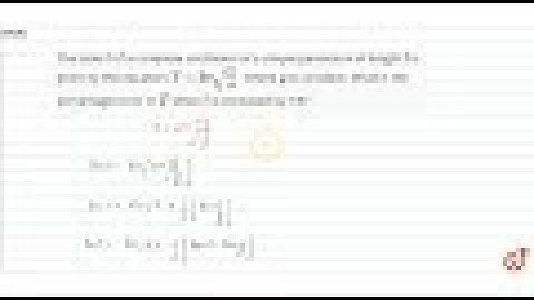 The time `t` of a complete oscillation of a simple pendulum of length `l` is given by the equati...