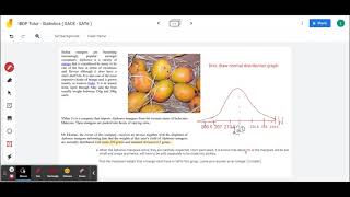 IBDP Tutor - Statistics ( SACE Maths Method - SAT6 ) What's maximum weight of mango in this group ?