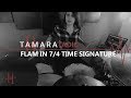 Flam in 7/4 time signature - tamaradrummer