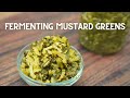Blanching to ferment mustard greens 雪裏蕻酸菜， 原來可以這麽做