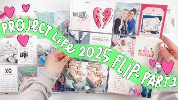 Project Life 2025 Completed Album Flip Through- Part 1