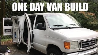 how to build a stealth van in one day van life canada