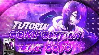 "COMPOSITION LIKE GOJO神"🔥 In ALIGHT MOTION TUTORIAL "EASY" Free Preset!!