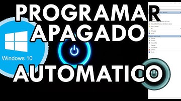 Programar apagado automático en Windows 10 - 2020 - SIN PROGRAMAS