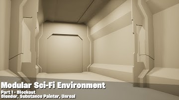 Sci-Fi Modular Environment in Blender & Unreal | Blockout Stage (Part 1)
