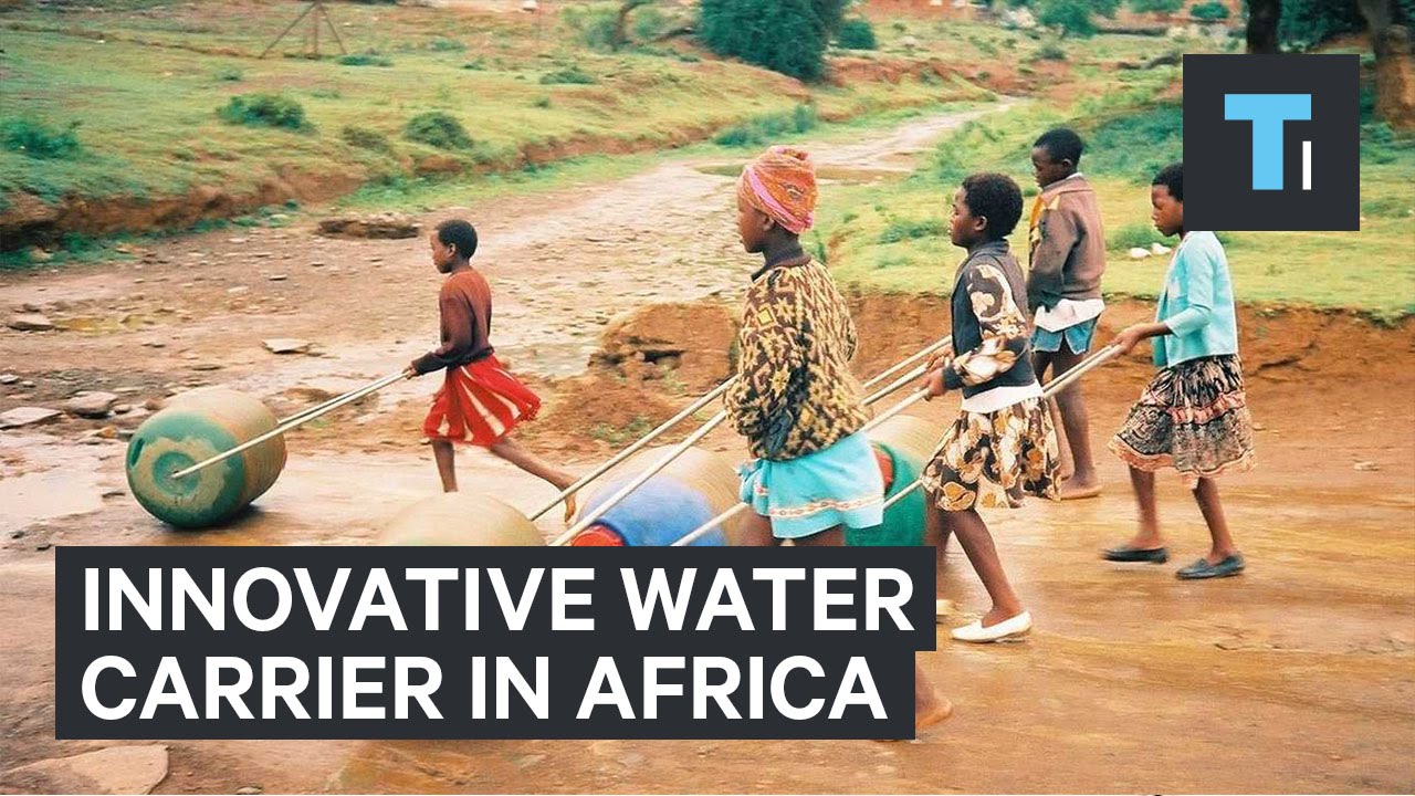 Innovative water carrier in Africa YouTube