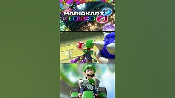 blue shell coming through mario kart 8 deluxe #shorts