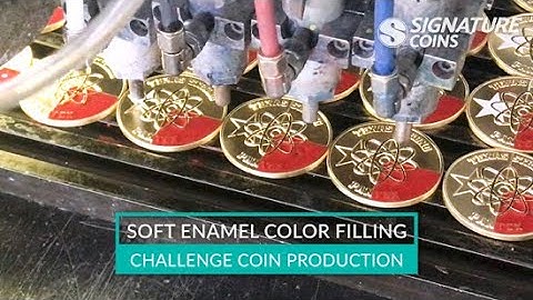 Soft Enamel Color Filling - Challenge Coin Production - Signature Coins