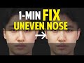 Fix uneven nosefacial asymmetry in 1minutebalancing exercise