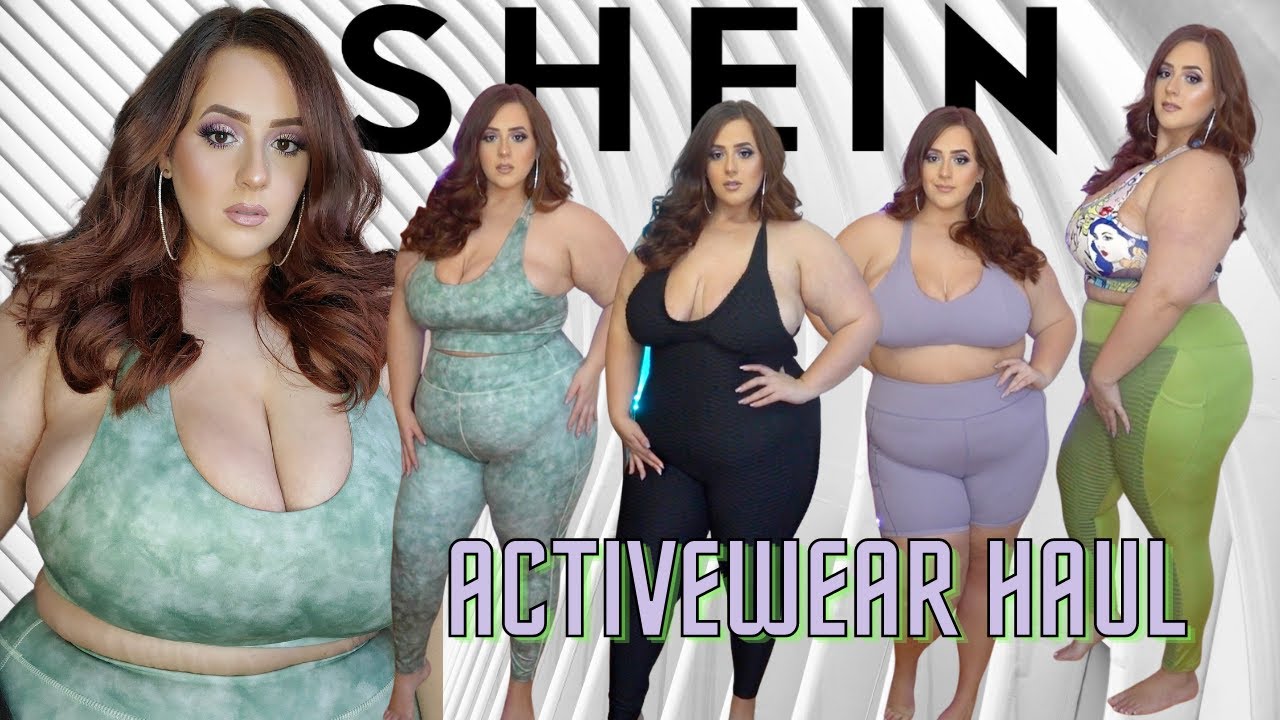 LET'S GET PHYSICAL, SHEIN Plus Size Activewear Try on Haul 2021