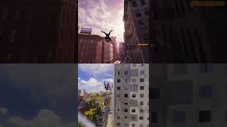 MARVEL Spider-Man 2 - Swing compared to Spider-Man 1#shortsfeed