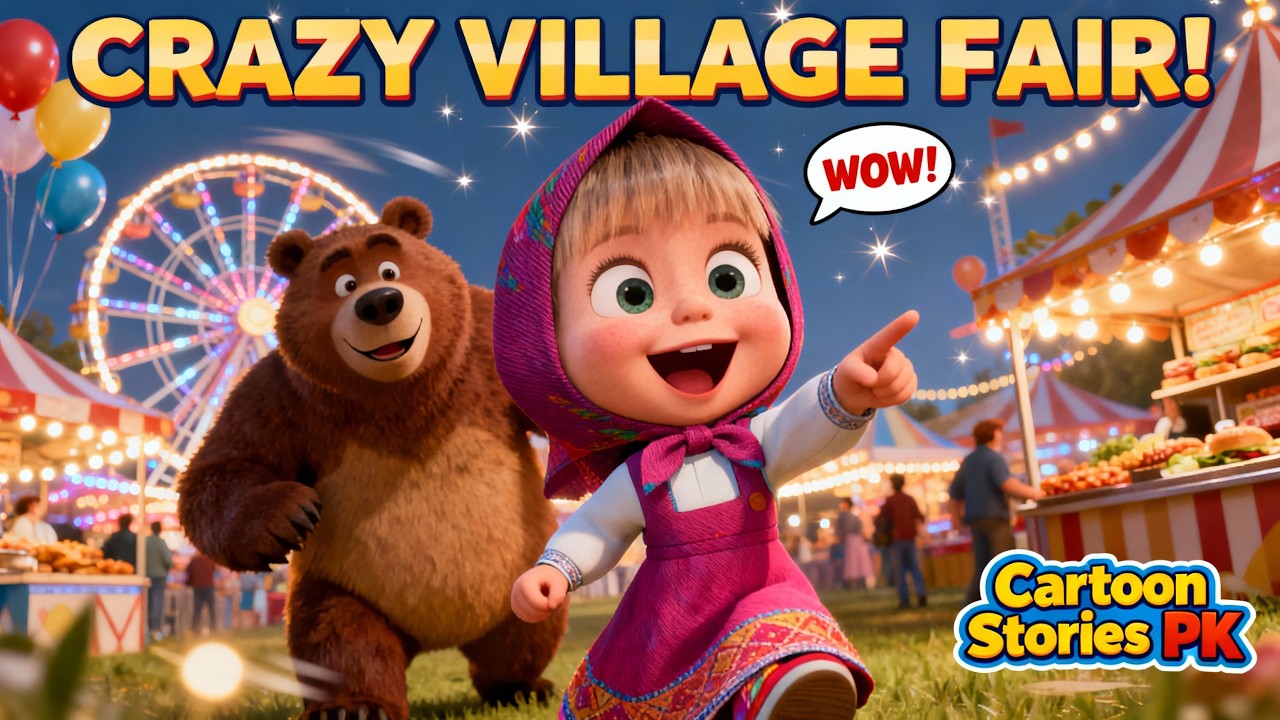 Masha & The Bear: Crazy Village Fair Adventure! 🎡🐻 | Cartoon Stories PK