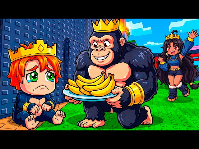 ADOPTED By GORILLA KING In Steal an Egg!