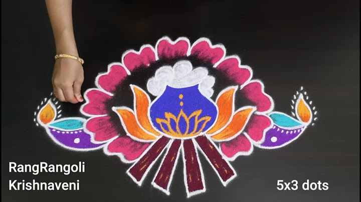 Sankranthi Bhogi Kundala Muggulu🌺5x3 dots Pongal Pot Kolam🌺Bhogi Muggulu🌺RangRangoli Krishnaveni
