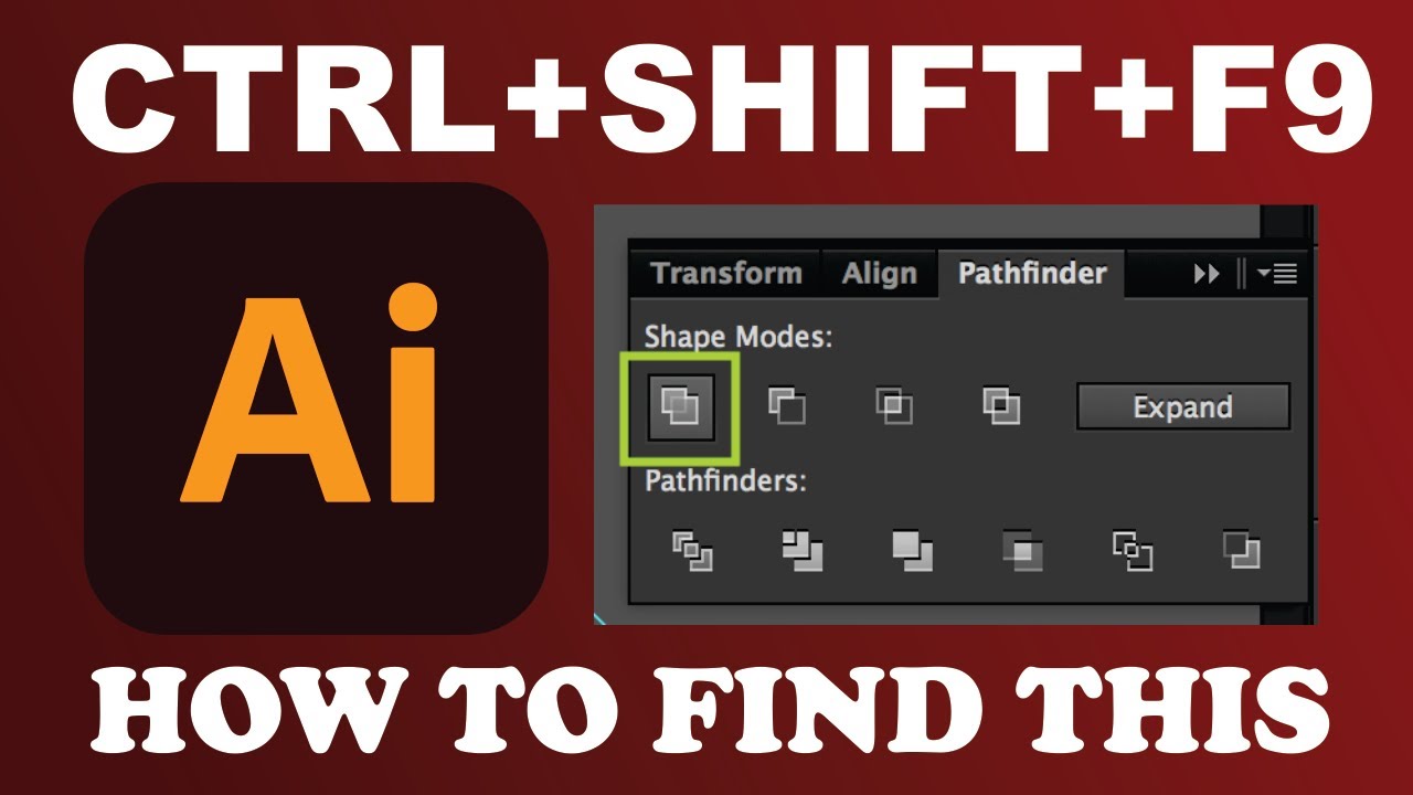 How To Find Pathfinder In Adobe Illustrator Youtube