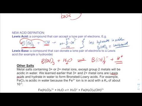 Chem 40S - Unit 5 - Lesson 8 - hydrolysis