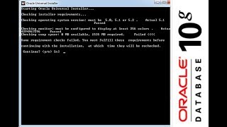 حل مشكلة تثبيت أوراكل  Resolve setup Oracle 10,7,6