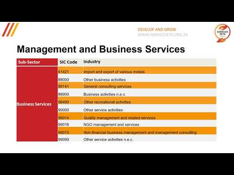 Services SETA Chambers and Sub-sectors Video