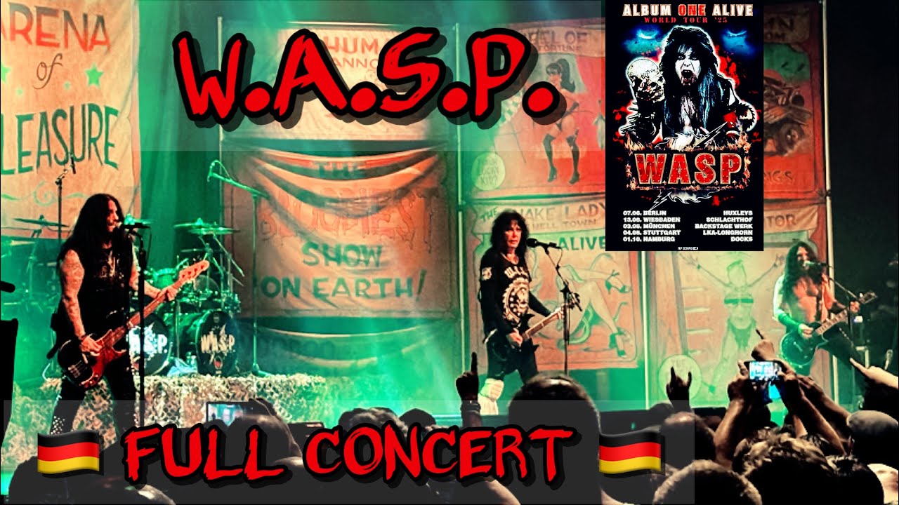 W.A.S.P. Live FULL CONCERT Wiesbaden Germany June 13 2025 🇩🇪