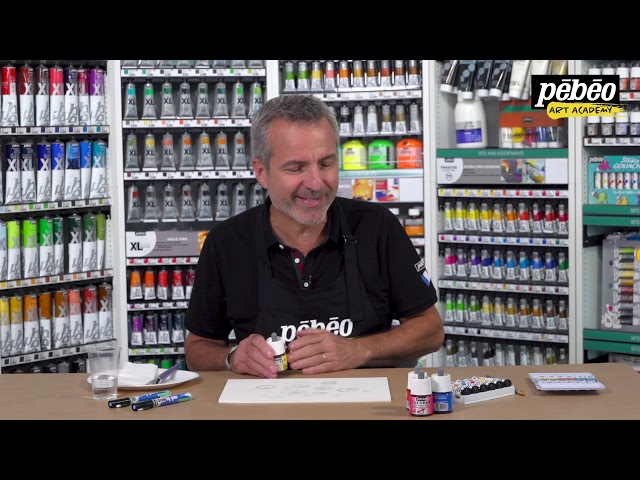 How to paint with drawing gum 