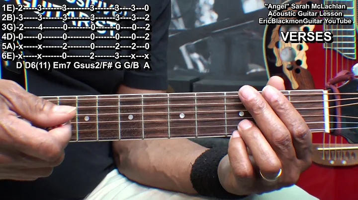 ANGEL Sarah McLachlan Guitar Lesson @EricBlackmonG...