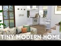 TINY MODERN HOUSE || Sims 4 || CC SPEED BUILD + CC List