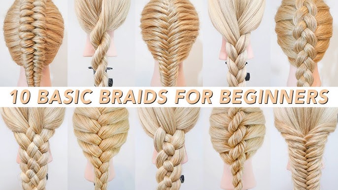 Side French Braid Hair Tutorial  For Beginners Long Medium Hair 