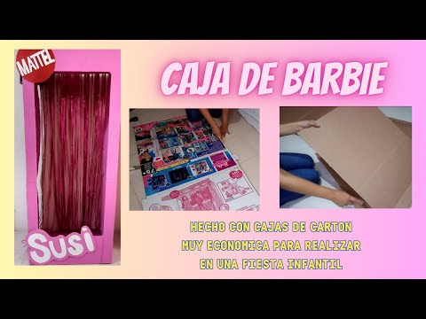 Cómo hacer una caja de Barbie y Ken para festejar el cumpleaños de