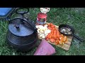 Cooking on a MenGrills pot by the garden