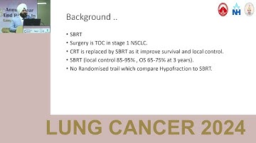 LUSTRE Phase 3 Trial: SBRT vs Hypofractionated Radiotherapy in Inoperable Stage I NSCLC