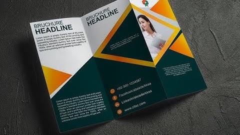 How to design 3 folder Brochure in corel Draw| Flyer Design