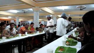 Food at an Indian wedding in Bangalore.MOV