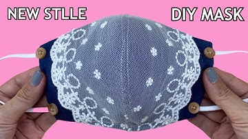 New Style!! Diy Breathable Face Mask With Filter Pocket Easy Sewing Tutorial | Beautiful Lace Mask |